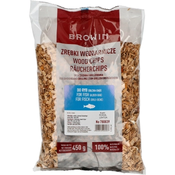 Zrębki do wędzenia/grillowania, 50% dąb + 50% olcha, 450 g, kl. 8