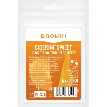 Drożdże cydrowe Ciderini Sweet, 5 g