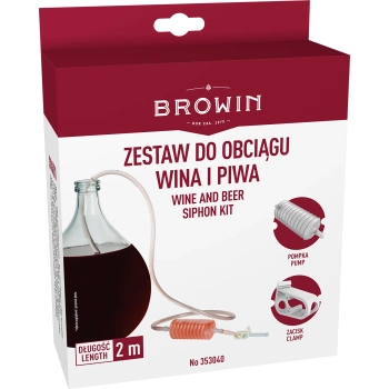 Wężyk do obciągu wina z pompką