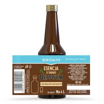 Esencja o smaku dębowym z naturalnym ekstraktem - 40 ml, na 4L