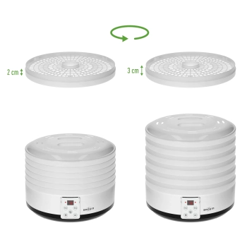 Suszarka do grzybów, owoców, warzyw i ziół z regulacją temp, 500W