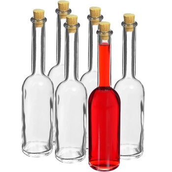 Butelka na nalewkę 100 ml 6 szt.+ 6 korków