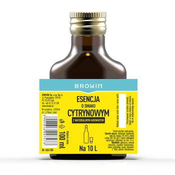Esencja o smaku cytrynowym z naturalnym aromatem na 10 L - 100 ml