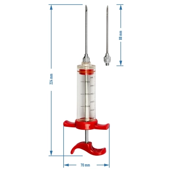 Nastrzykiwarka 30 ml +2 igły