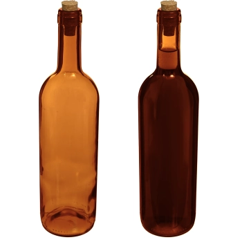 Butelka na wino 0,75 L brązowa - zgrzewka 8szt.