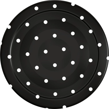 Zakrętka fi 43 mm kropki mix - 10 szt.