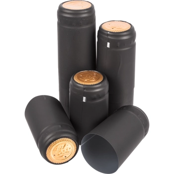 Kapturki z perforacją czarne fi31mm 100szt.