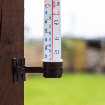 Termometr zewnętrzny brązowy (-50C do +50C) 27cm