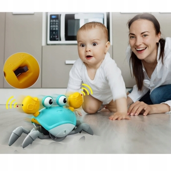 interaktywny uciekający KRAB NAUKA CHODZENIA dla dzieci zabawka sensoryczna