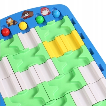 Gra Logiczna Układanka Puzzle Edukacyjne Tor Dla Kulek Plansza klocki