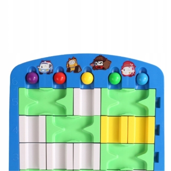 Gra Logiczna Układanka Puzzle Edukacyjne Tor Dla Kulek Plansza klocki