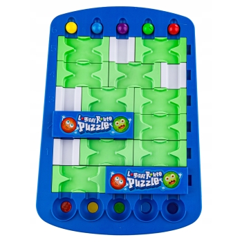 Gra Logiczna Układanka Puzzle Edukacyjne Tor Dla Kulek Plansza klocki