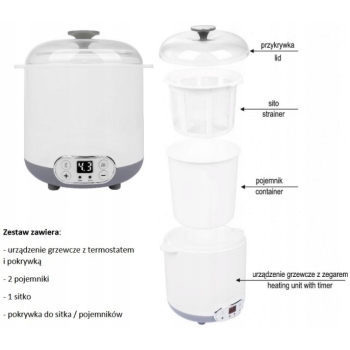 Jogurtownica Browin 1,5L DOMOWY SEREK KEFIR maszynka do robienia jogurtu