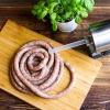 Duża nadziewarka mięsa Pozioma maszyna robienia kiełbas szpryca solidna 3kg