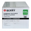 nitrylowe rękawice Jednorazowe GRIP Diamond czarne bezpudrowe XXL MOCNE 50