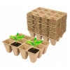 Doniczki do rozsady produkcyjne kwadratowe 45 x 12 szt eko biodegradowalne