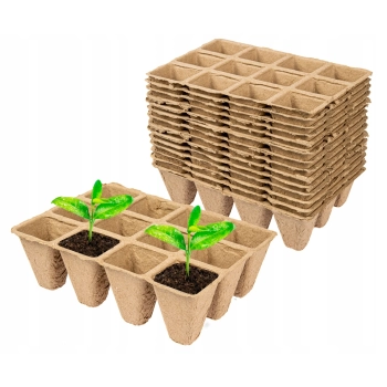 30x Paletka papierowa do Wysiewu Pikowania Sadzonki 360szt doniczki eko bio