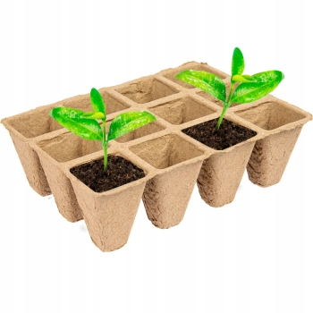 30x Paletka papierowa do Wysiewu Pikowania Sadzonki 360szt doniczki eko bio