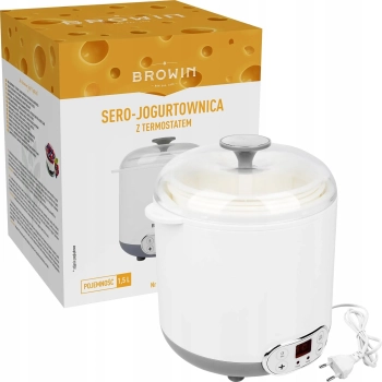 Browin Jogurtownica 1,5L DOMOWY SEREK KEFIR maszynka do robienia jogurtu