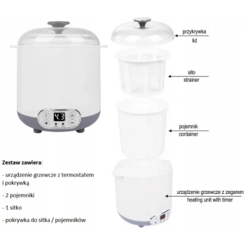 Browin Jogurtownica 1,5L DOMOWY SEREK KEFIR maszynka do robienia jogurtu