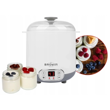 Browin Jogurtownica 1,5L DOMOWY SEREK KEFIR maszynka do robienia jogurtu