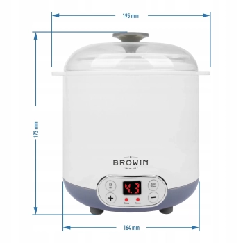 Browin Jogurtownica 1,5L DOMOWY SEREK KEFIR maszynka do robienia jogurtu